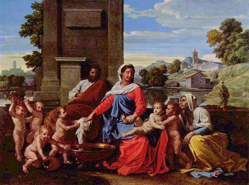 Nicolas Poussin Heilige Familie oil painting picture